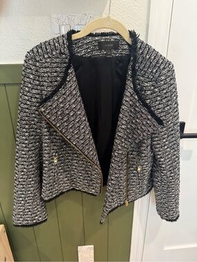 J. Crew Tweed Zip Motorcycle Jacket